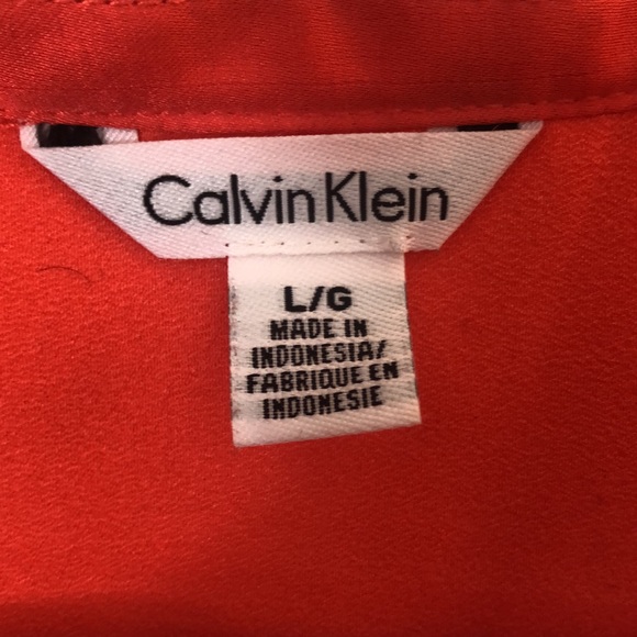 Calvin Klein button up blouse size large - Picture 3 of 3
